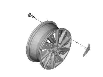 Hyundai 52905-G7700 Aluminium Wheel Assembly
