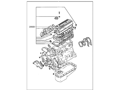 Hyundai 20910-32B01 Gasket Kit-Engine Overhaul