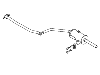 Hyundai 28650-21Q10 Pipe-Tail With Muffler