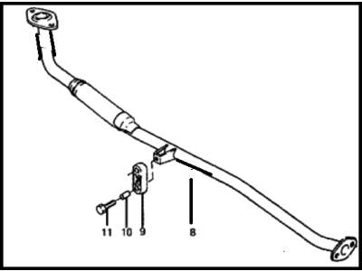 Hyundai 28610-21510 Front Exhaust Pipe