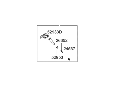 Hyundai 52933-2M550 Tire Pressure Monitoring System (Tpms) Sensor