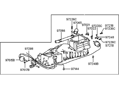 Hyundai 97011-34000 Case Assembly-Heater, Upper