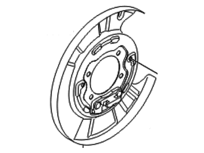 Hyundai 58251-3M000 Plate Assembly-Rear Brake Back, LH