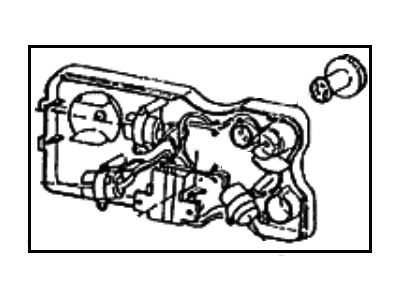 Hyundai 92470-21001 Combination Holder And Wiring, Rear, Left