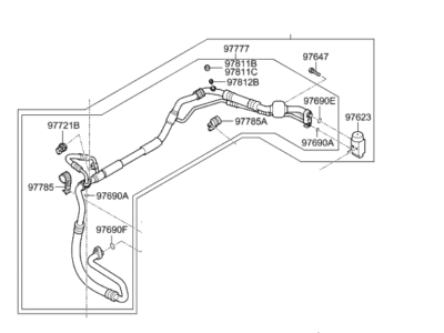 Hyundai 97775-G2880 TUBE ASSY-SUCTION & LIQUID