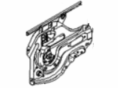 Hyundai 83402-2D000 Passenger Side Rear Door Window Regulator Assembly