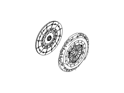 Hyundai 41200-24800 Disc & Clutch Cover Assembly