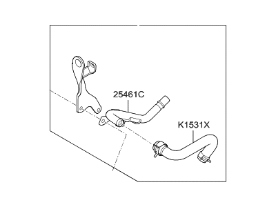 Kia 223403L201 Hanger-Engine, RH