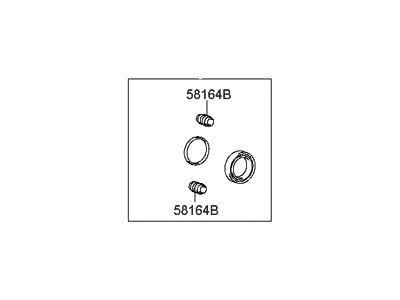 Hyundai 58202-37A10 Seal Kit-Rear Disc Brake