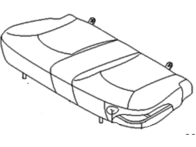 Hyundai 89150-39000 Frame & Pad Assembly-Rear Seat Cushion