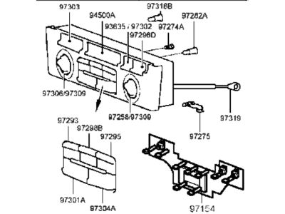 Hyundai 97270-38100-CA Heater Control Assembly