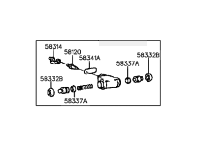 Hyundai 58380-24003 Cylinder Assembly-Wheel, RH