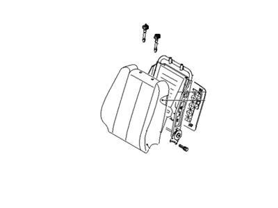 Hyundai 88310-0A000-U7A Back Assembly-Front Seat Driver