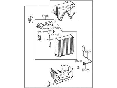Hyundai 97601-29000 EVAPORATOR Unit