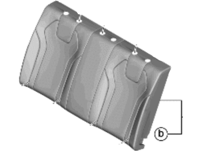 Hyundai 89360-IB050-NGH COVERING-RR SEAT BACK