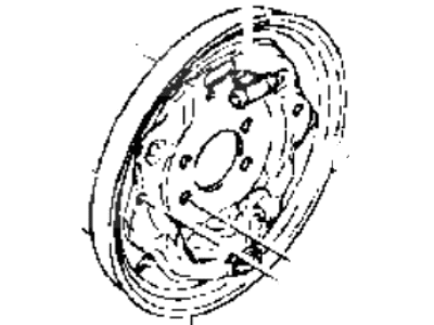 Hyundai 58365-33000 Plate Assembly-Rear Brake Back, RH