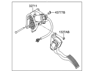 Hyundai 32700-3K210--DS Pedal Assembly-Accelerator