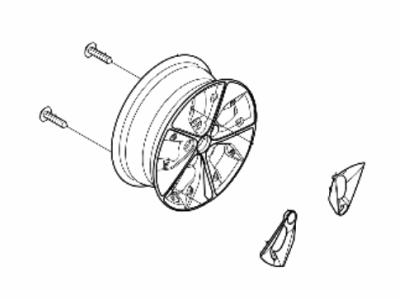Hyundai 52905-G7200 Aluminium Wheel Assembly