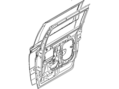 Hyundai 77004-4D010 Panel Assembly-Rear Door, RH