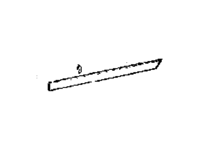 Hyundai 87731-24300 Moulding Assembly-Rear Door Waist Line, LH