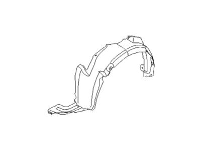 Hyundai 86812-2H000 Front Wheel Guard Assembly, Right