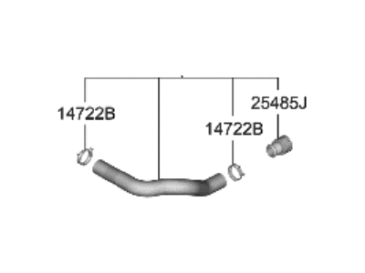 Hyundai 25414-IB050 HOSE ASSY-RADIATOR, UPR