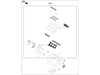 Kia 209103LA04 Gasket Kit-Engine OVEAUL