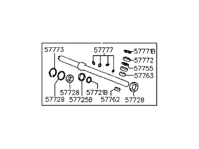 Hyundai 57790-33A00 Seal Kit-Power Steering Gear