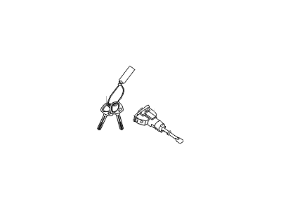 Hyundai 81970-3XA00 Door Key Sub Set, Left