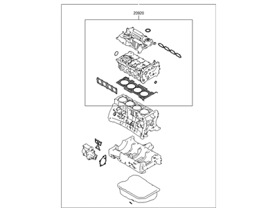 Hyundai 20910-2GK06 Gasket Kit-Engine Overhaul