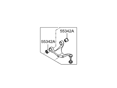 Hyundai 55230-1U000 Arm Assembly-Rear Upper, LH