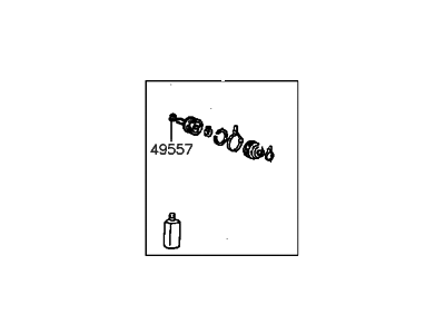 Hyundai 49505-29G00 Joint Kit-Front Axle Differential Side