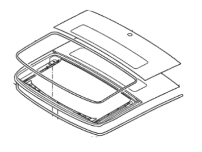 Hyundai 81613-2V000 Seal-PANORAMAROOF Acoustic