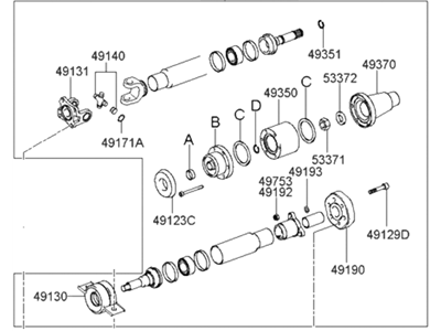 Hyundai 49300-26101 Shaft Assembly-PROPELLER