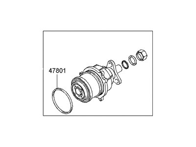 Hyundai 47800-39000 Coupling Assembly-4WD