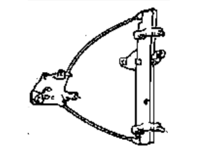 Hyundai 82404-22011 Front Right Power Window Regulator Assembly