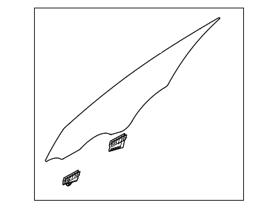 Hyundai 82420-B1010 Glass Assembly-Front Door, RH