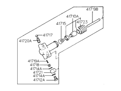 Hyundai 41710-33050 Cylinder Assembly-Clutch Release