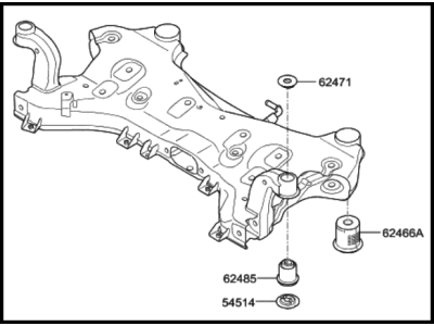 Hyundai 62405-C2051 Crossmember Complete