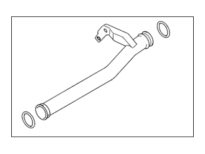 Hyundai 25460-37100 Pipe & O-Ring Assembly-Water Inlet