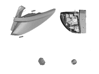 Hyundai 92402-N9050 LAMP ASSY-REAR COMB OUTSIDE, RH