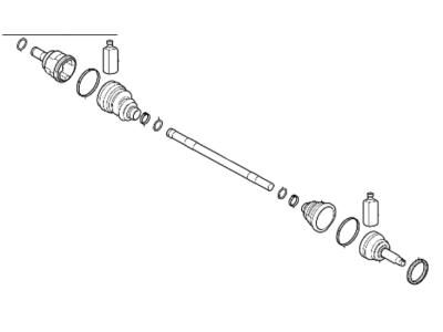 Hyundai 49500-G7050 Shaft Assembly-Drive, LH