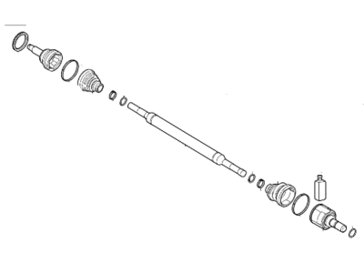 Hyundai 49501-G7150 Shaft Assembly-Drive, RH