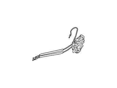 Hyundai 81420-3J000 Latch & Actuator Assembly-Rear Door, RH