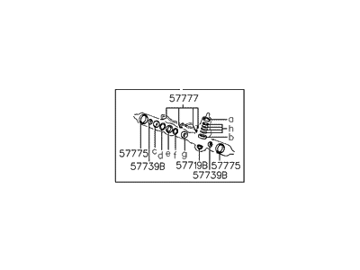 Hyundai 57790-29A00 Seal Kit-Power Steering Gear