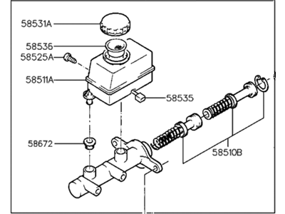 Hyundai 58510-29315 Cylinder Assembly-Brake Master