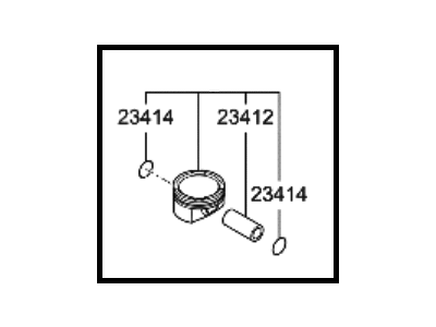 Hyundai 23041-2J800 Piston & Pin & Snap Ring Assembly