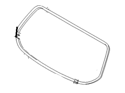 Hyundai 87191-2E000-DD Weatherstrip-Tail Gate Glass