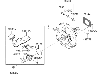 Hyundai 59110-IB000 BOOSTER ASSY-BRAKE