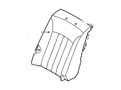 Hyundai 89460-3NAA0-WIR Rear Right-Hand Seat Back Covering